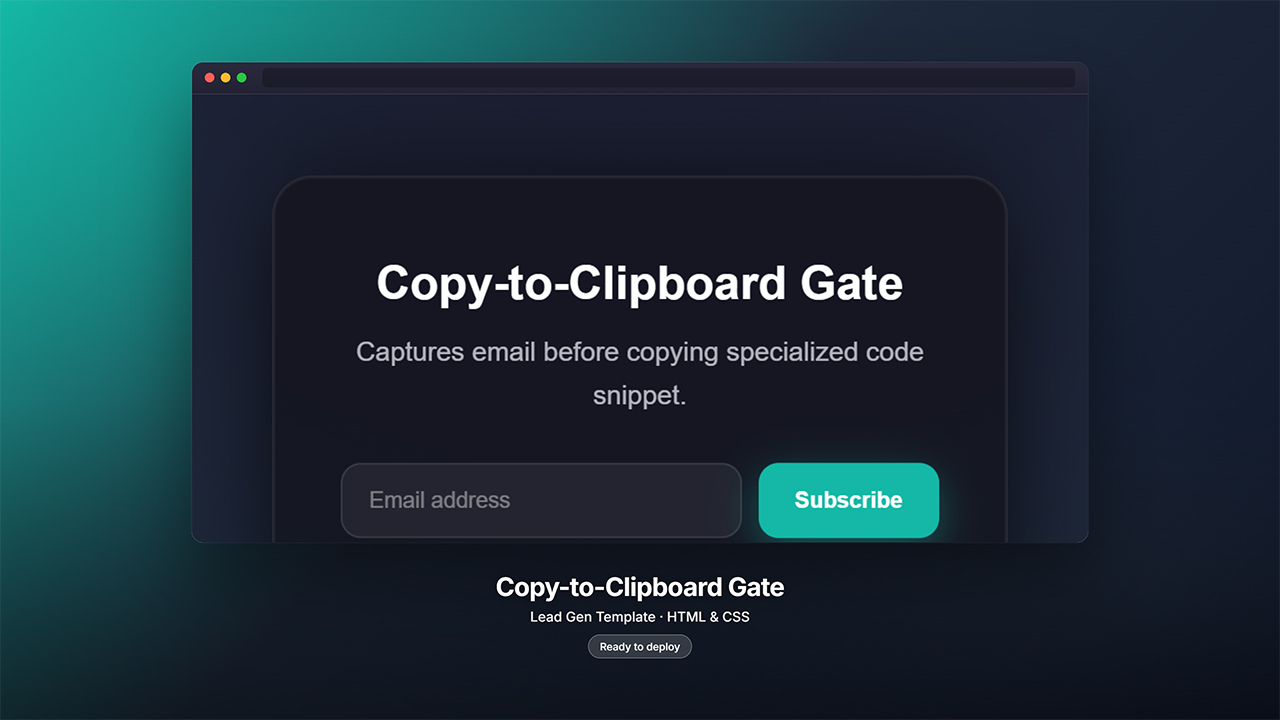 Copy-to-Clipboard Gate