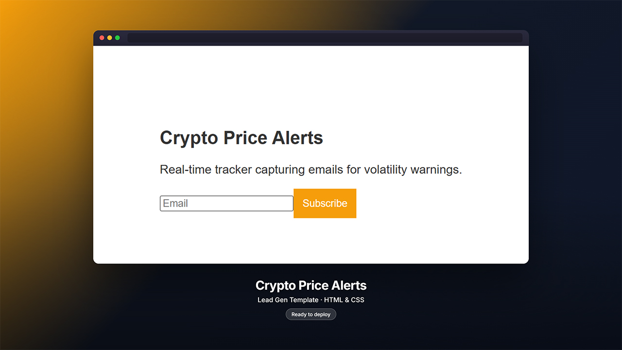 Crypto Price Alerts